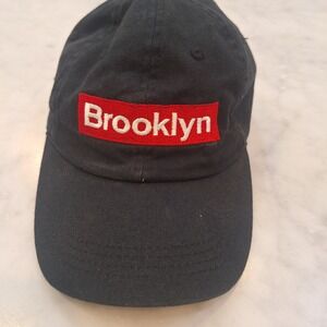 City Hunter Brooklyn Baseball Cap Mens OS Black Box Logo Adjusts Dad Hat Twill